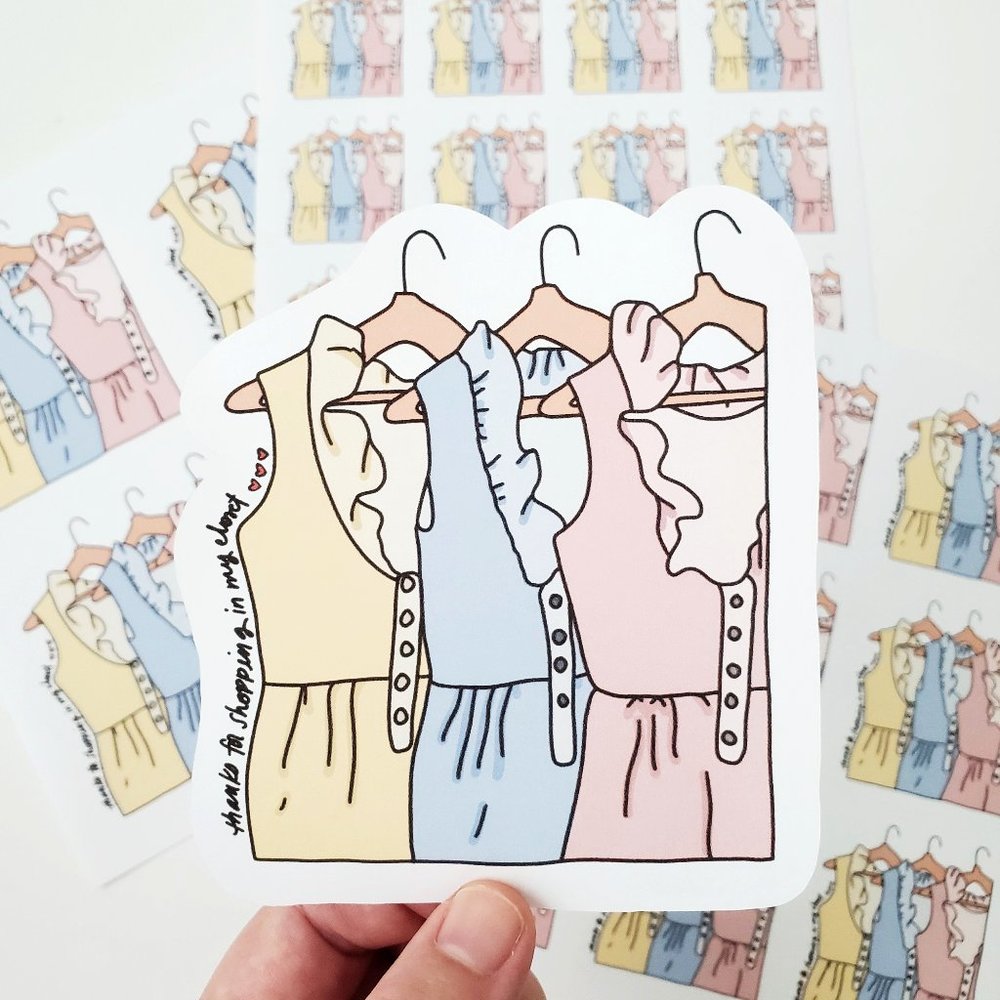 LB025 Thanks For Shopping Stickers [Price Firm] - Picture 6 of 8